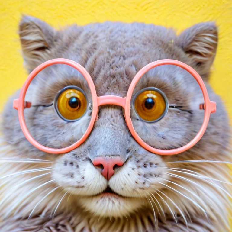 Cat in glasses <lora:big_eyes_or_glasses_sdxl:1>