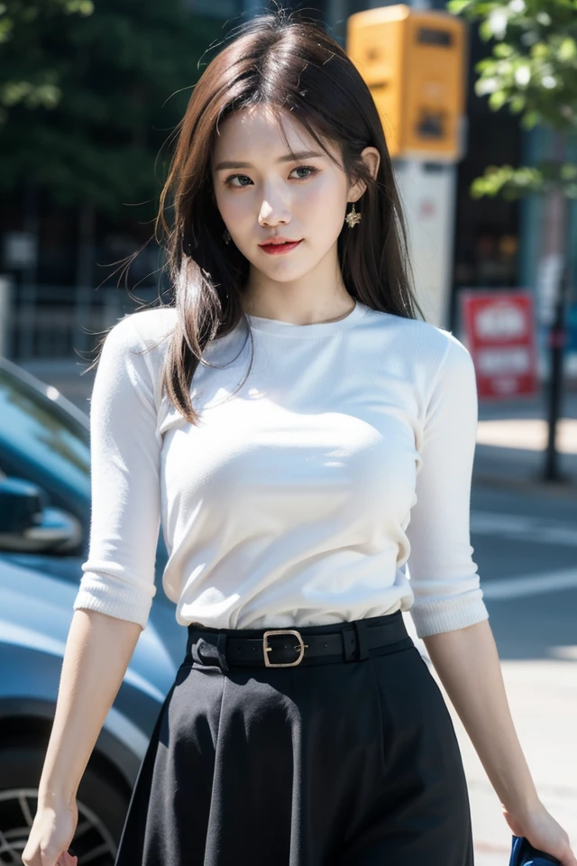 1girl,best quality,masterpiece,illustration,an extremely delicate and beautiful,CG,unity,8k wallpaper,Amazing,finely detail,masterpiece,official art,extremely detailed CG unity 8k wallpaper,incredibly absurdres,huge filesize,ultra-detailed,highres,extremely detailed,beautiful detailed girl,realistic,outdoors,turtleneck shirt,skirt,,<lora:Park Myungeun_20240505032905:0.8>