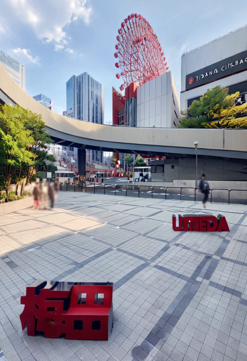 masterpiece, best quality, very aesthetic, absurdres,
Monument, UmedaIsu, scenery, Osaka, Japan, scenery, outdoors, tree, building, sky, lamppost, day, cloud, blue sky, fence, city, real world location, cityscape, realistic, photo background
<lora:osaka_umedaisu_SDXL_V1:1>
