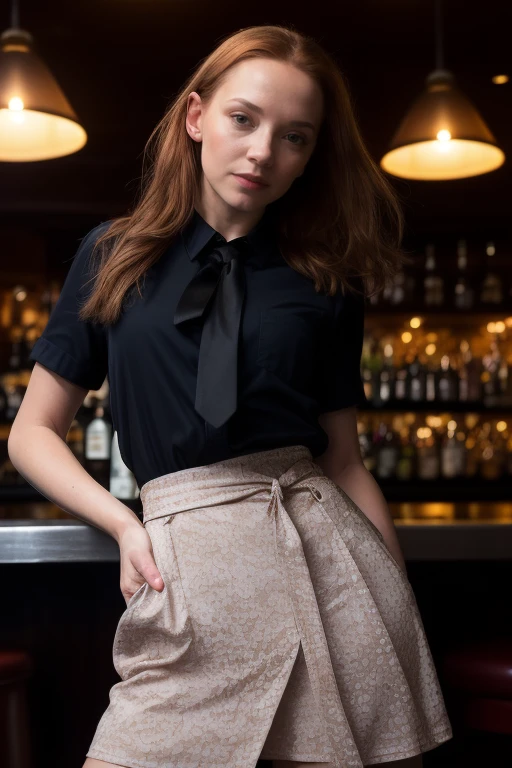 DEN_betty_bettybennet,
(working in a dark atmospheric bar, working behind the bar, pulling pints, bar, dark wood bar, atmospheric, wearing a shirt and tie and skirt:1.2),
bokeh, f1.4, 40mm, photorealistic, raw, 8k, textured skin, skin pores, intricate details <lora:epi_noiseoffset2:1>, epiCRealism <lora:ClothingAdjuster3:-1>