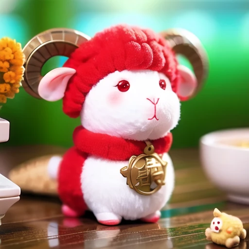 1girl,Yangip,Sheep,Blind Box,Chinese New Year,hongbao,