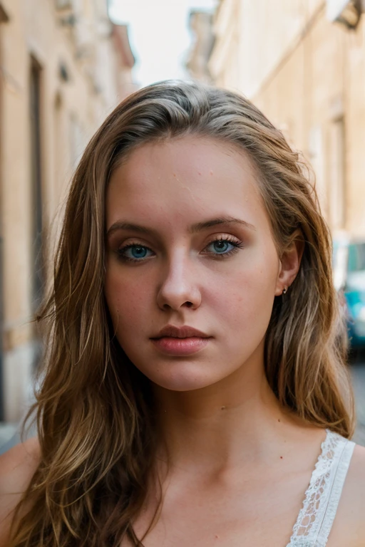 <lora:Koika:0.8>, full color portrait of a young woman, in a crowded russian street, natural light, RAW photo, subject, 8k uhd, dslr, soft lighting, high quality, film grain, Fujifilm XT3