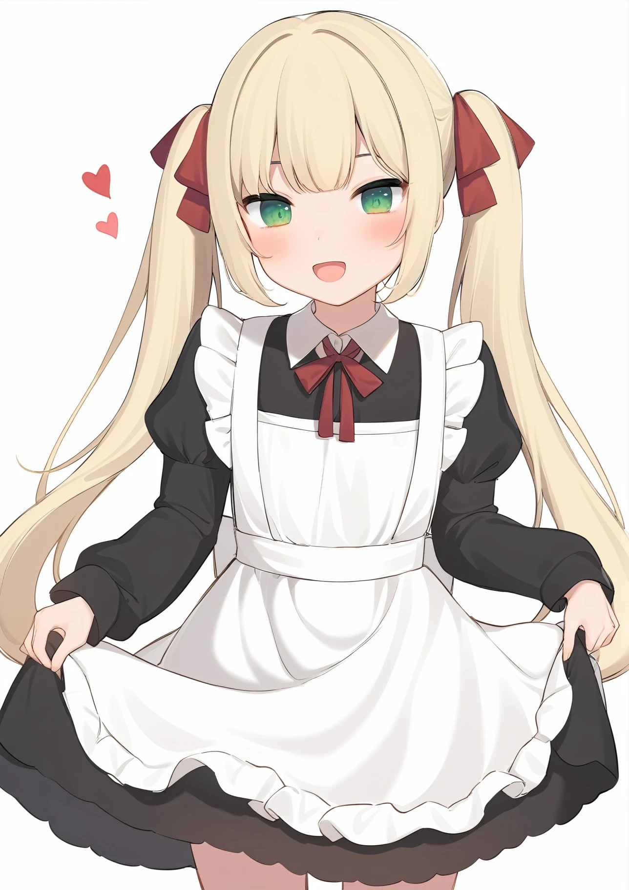 1girl,
amashiro natsuki,
blush, frills, twintails, skirt hold, apron, dress, virtual youtuber, white apron, very long hair, standing, ribbon, red ribbon, frilled dress, solo, looking at viewer, open mouth, heart, hair ribbon, smile, black dress, long sleeves, :d, collared dress, puffy sleeves, white background, frilled apron, juliet sleeves, long hair, simple background, green eyes, blonde hair, neck ribbon,
masterpiece, best quality, absurdres, highres, safe
<lora:amashiro_natsuki_image341_2024-03-28_a31-000030:1>