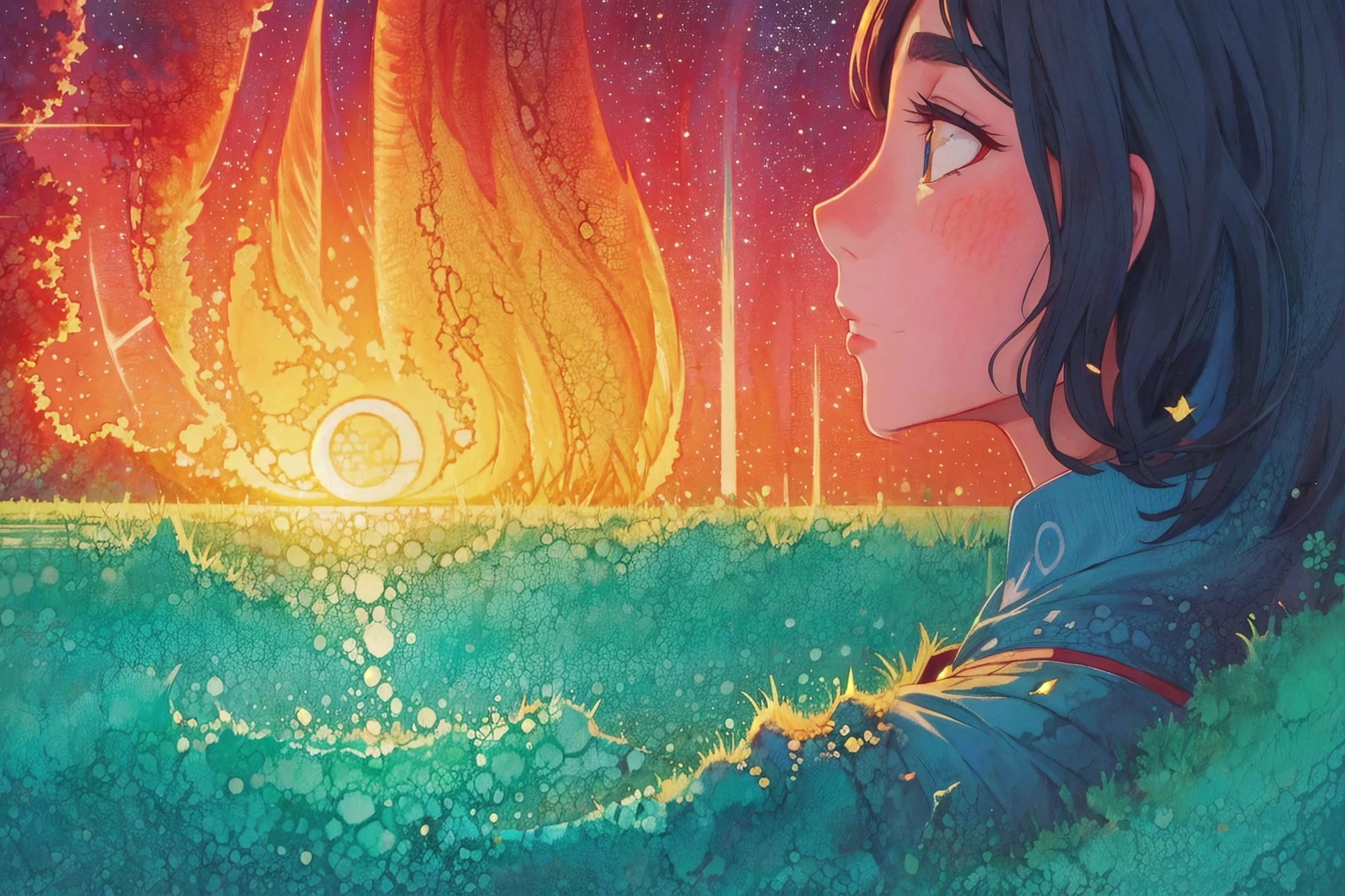 (masterpiece, top quality, best quality, official art, beautiful and aesthetic:1.2), a divinesplatter sunset, no humans <lora:DivineSplatter:2.0>