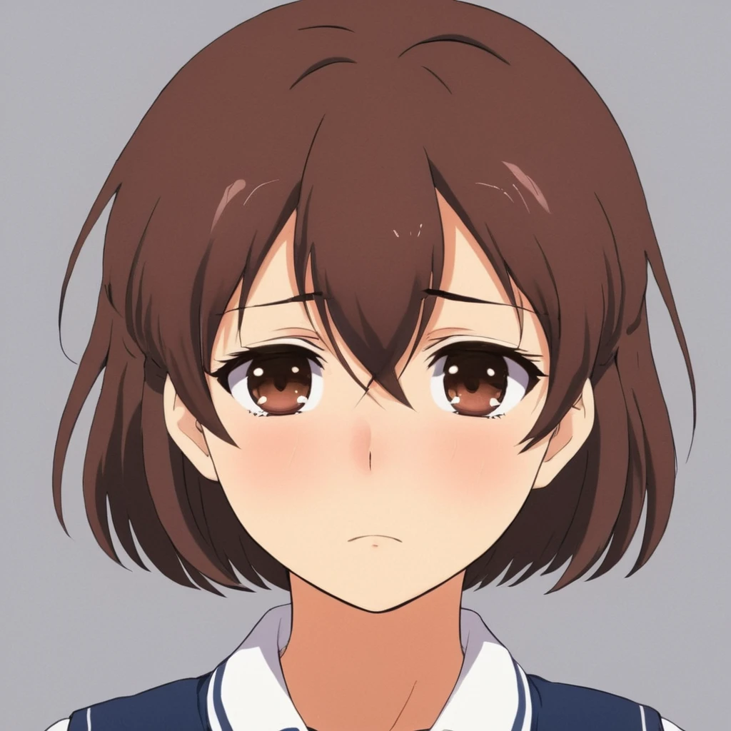 anime artwork of <lora:crying style:0.8>
<lora:detailed:0.5>
<lora:perfection style:0.5>
a anime woman with tears:1 on her eyes and face and the face of a sad woman,1girl,solo,blush,short hair,brown hair,brown eyes,school uniform,serafuku,tears,crying,sad,furukawa nagisa , crying, sad, teary face, tears, crying style, anime style, key visual, vibrant, studio anime, highly detailed