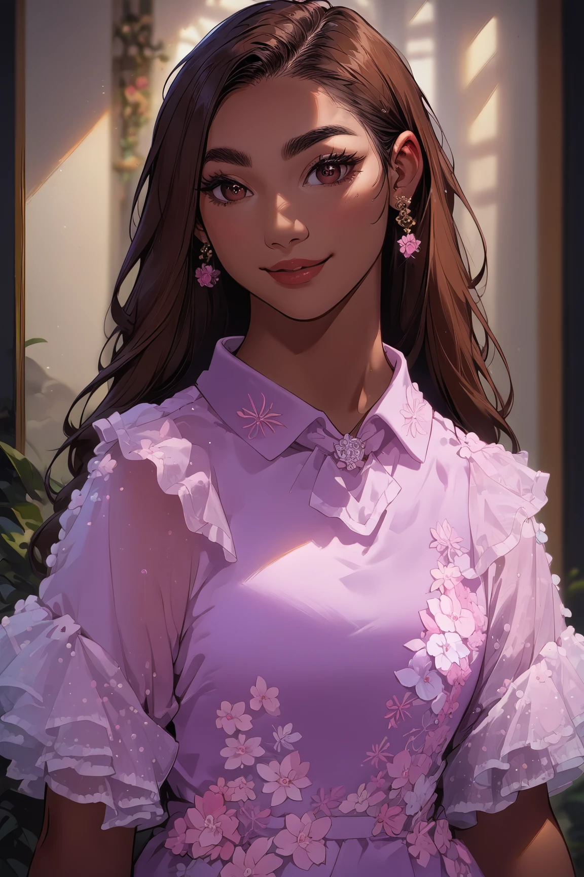 (source_anime, score_9, score_8_up, score_7_up:1), 1girl, professional portrait, latina, caramel skin, cinematic lighting, closeup, pink dress, long hair, masterpiece, highness, perfect face, perfect picture, detailed eyes, sharp focus, ,tag score<lora:EMS-359458-EMS:0.400000>, <lora:EMS-365467-EMS:1.000000>