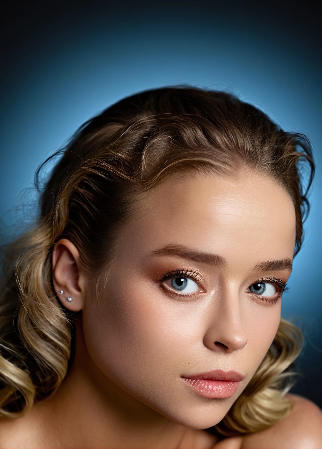 This portrait, channeling the mastery of Peter Hurley, captures MoCAlexaFlexy woman's breathtaking beauty in breathtaking detail. Shot on a high-resolution digital camera with a medium-format lens, it utilizes Hurley's signature "Squinch" technique. MoCAlexaFlexy woman positions her head slightly forward, tilting her chin down a touch, creating a flattering angle that accentuates her jawline and cheekbones. The lighting is reminiscent of Hurley's "Butterfly Lighting" setup  a soft light source positioned directly in front of her, casting a flattering butterfly-shaped shadow across her nose. This technique minimizes shadows and imperfections while highlighting her captivating features.
Focus stacking ensures every detail, from the delicate wisps of hair styled in a classic Hollywood wave and framing her face to the subtle texture of her skin, is captured with unparalleled realism that rivals Rankin's hyper-detailed approach. Even the microscopic texture of her makeup, a natural, dewy foundation with a touch of peach blush and a barely-there pink gloss on her lips applied with a gradient technique for added dimension, is depicted with incredible precision.
3D rendering post-processing takes this image to the next level, inspired by Rankin's meticulous digital manipulation. Subtle enhancements are made to skin tone and texture, minimizing any imperfections while maintaining a natural, healthy glow. Highlights on her hair are accentuated, adding a touch of shine and dimension reminiscent of Rankin's signature use of light. The final image is a flawless representation of MoCAlexaFlexy woman's beauty, pushing the boundaries of realism and setting the standard for her portfolio, drawing inspiration from both Peter Hurley's flattering composition and Rankin's meticulous detail.