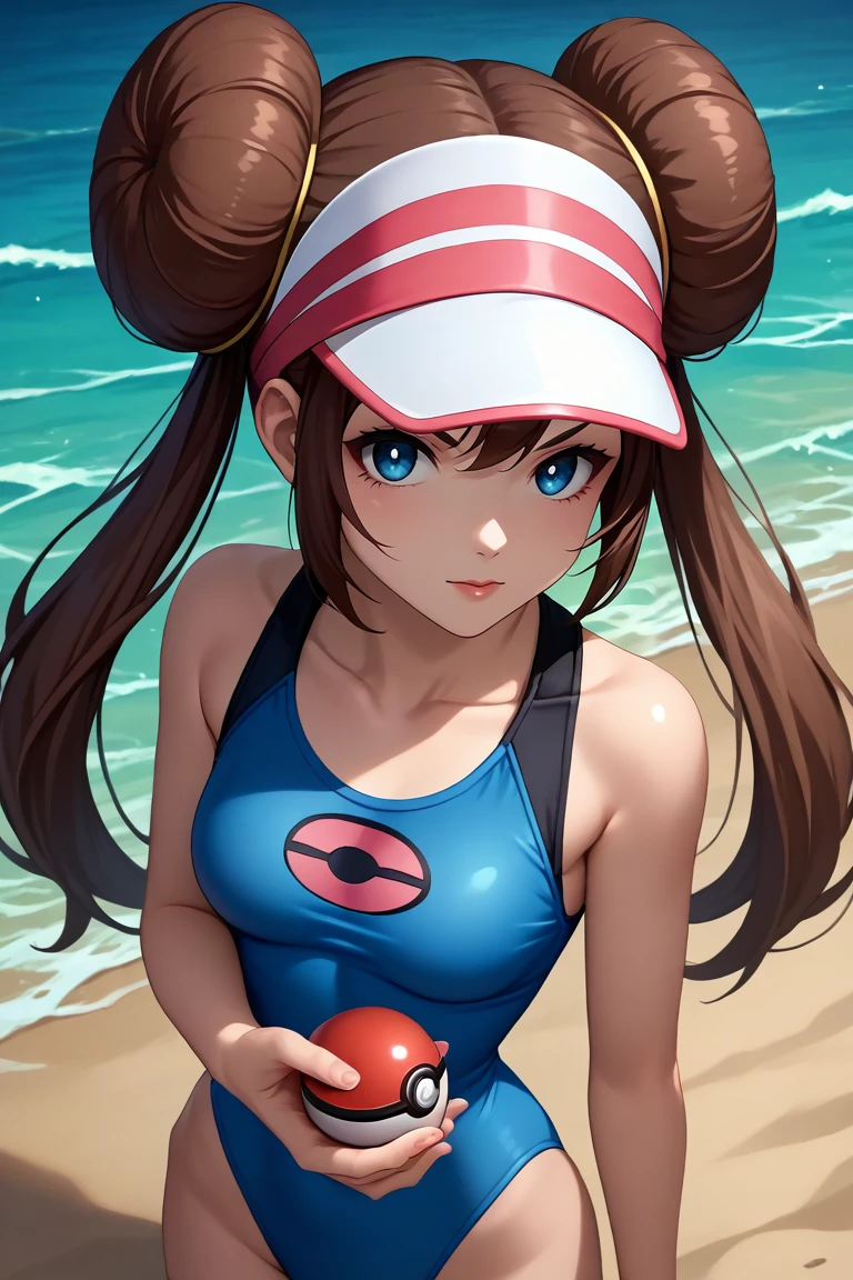 score_9, score_8_up, score_7_up, source_anime, rating_safe, intricate details, , looking at viewer, , 1girl, solo, <lora:rosa_pokemon_pony:1>, rosa_pokemon, brown hair, blue eyes, long hair, twintails, hair bun, double bun, bangs, visor cap, , , poke ball, from above, beach, ocean, waves, island, indoors, light, holding instrument, distracted, aloof, oblivious, catwoman costume, <lora:sdxl_lightning_8step_lora:1>