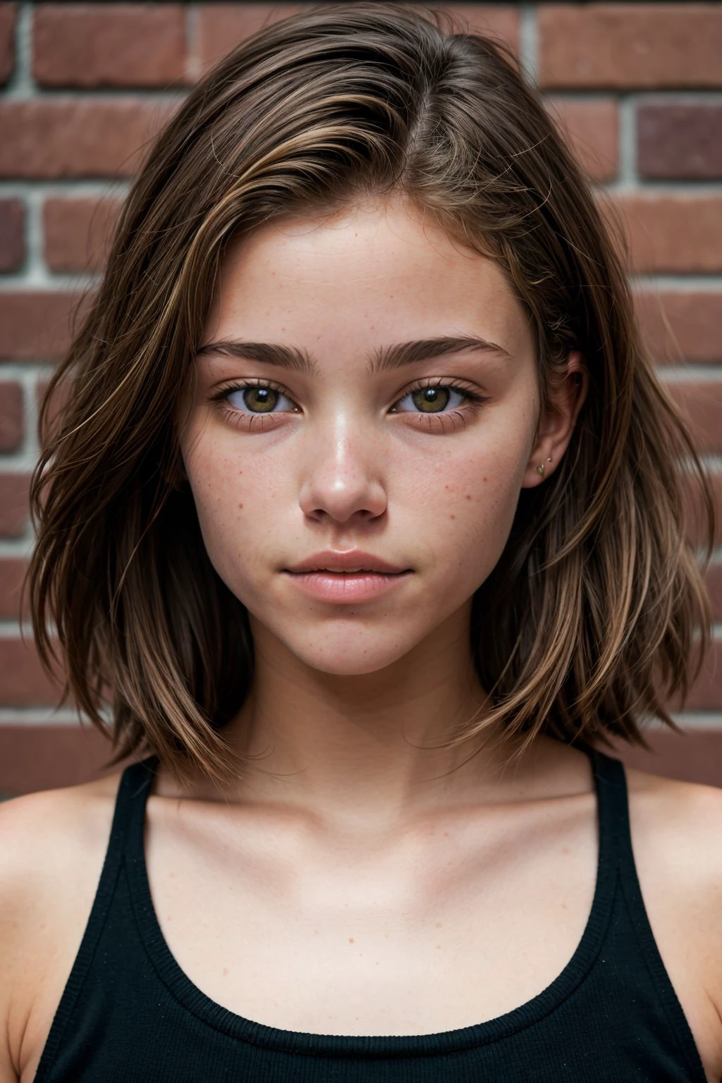 EmiliaT, PA7_Photo, Street photography, Gorgeous, early twenty, woman, Medium hair, Straight hair, Light Brown hair, Hazel eyes, Heart-shaped lips, Yellow lips, Confused, Medium breasts, One-piece styles, Miniskirts, Dimly lit, Rainbows, Blue hour, Heavy rain, Brick wall background, Fujifilm GFX 100S, 100mm prime lens, Point of view shot, BREAK PA7_Portrait-ECU, Straight-on angle, Lomochrome, Color filter, (((PA7_Human-Likeness)))
<lora:add_detail:0.5>