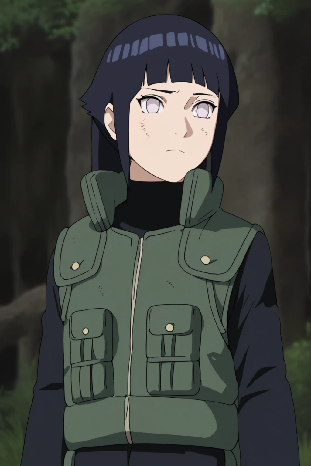 score_9, score_8_up, score_7_up, score_6_up, score_5_up, score_4_up, BREAK, source_anime,hinata_war, 1girl,black hair, vest,long sleeves<lora:EMS-364992-EMS:1.000000>