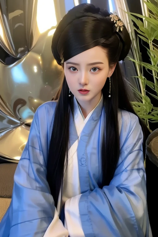 ltra-detailed,highly detailed,best quality,masterpiece,illustration,realistic,photorealistic,
sanshengmu, hanfu,
1girl, solo,
traditional clothes, chinese clothes, china dress,
jewelry, earrings,
long hair, black hair, hair ornament, bangs,
looking at viewer, upper body,
cave interior, water,
<lora:sanshengmu_v1_04:1.0>