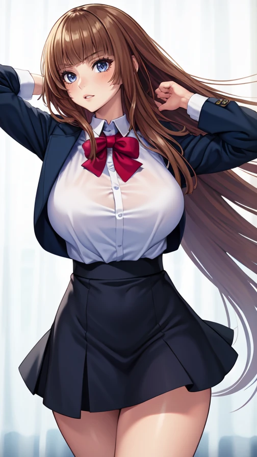 1girl, Kokawa_Asuka <lora:KOKAWA_ASUKA-210854(30)3.8CY:0.7>,
large breasts, dress shirt,
(masterpiece, high quality, best quality, highres, absurdres:1.2)