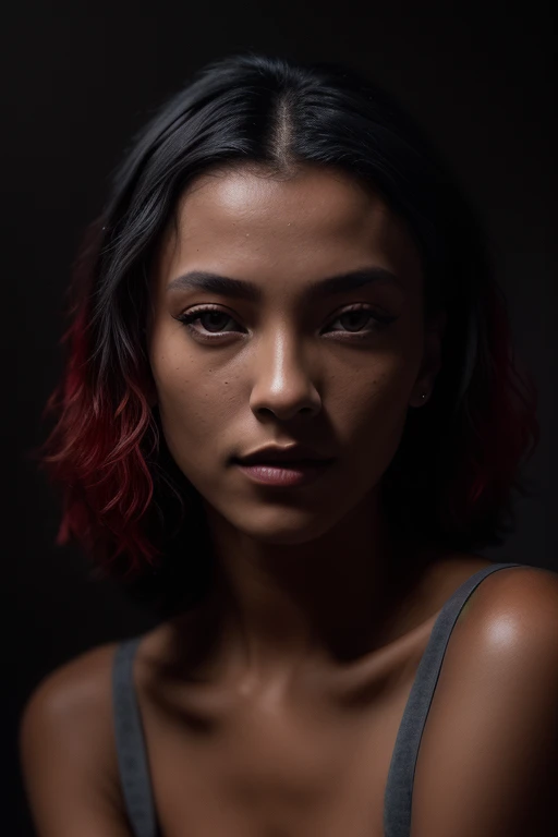 DEN_letipeti_SG,
((headshot:1.2) portrait on a (plain dark grey background:1.2), (headshot:1.2), (face focus:1.1), (soft focus:1.2), low lighting, (out of focus:1.2):1.2),
bokeh, f1.4, 40mm, photorealistic, raw, 8k, textured skin, skin pores, intricate details <lora:epi_noiseoffset2:1>, epiCRealism