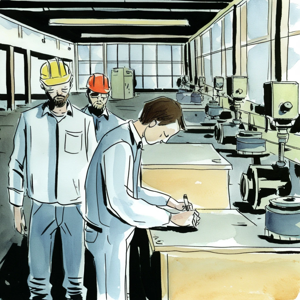 drawix12workers in the factory<lora:drawix12:0.7>