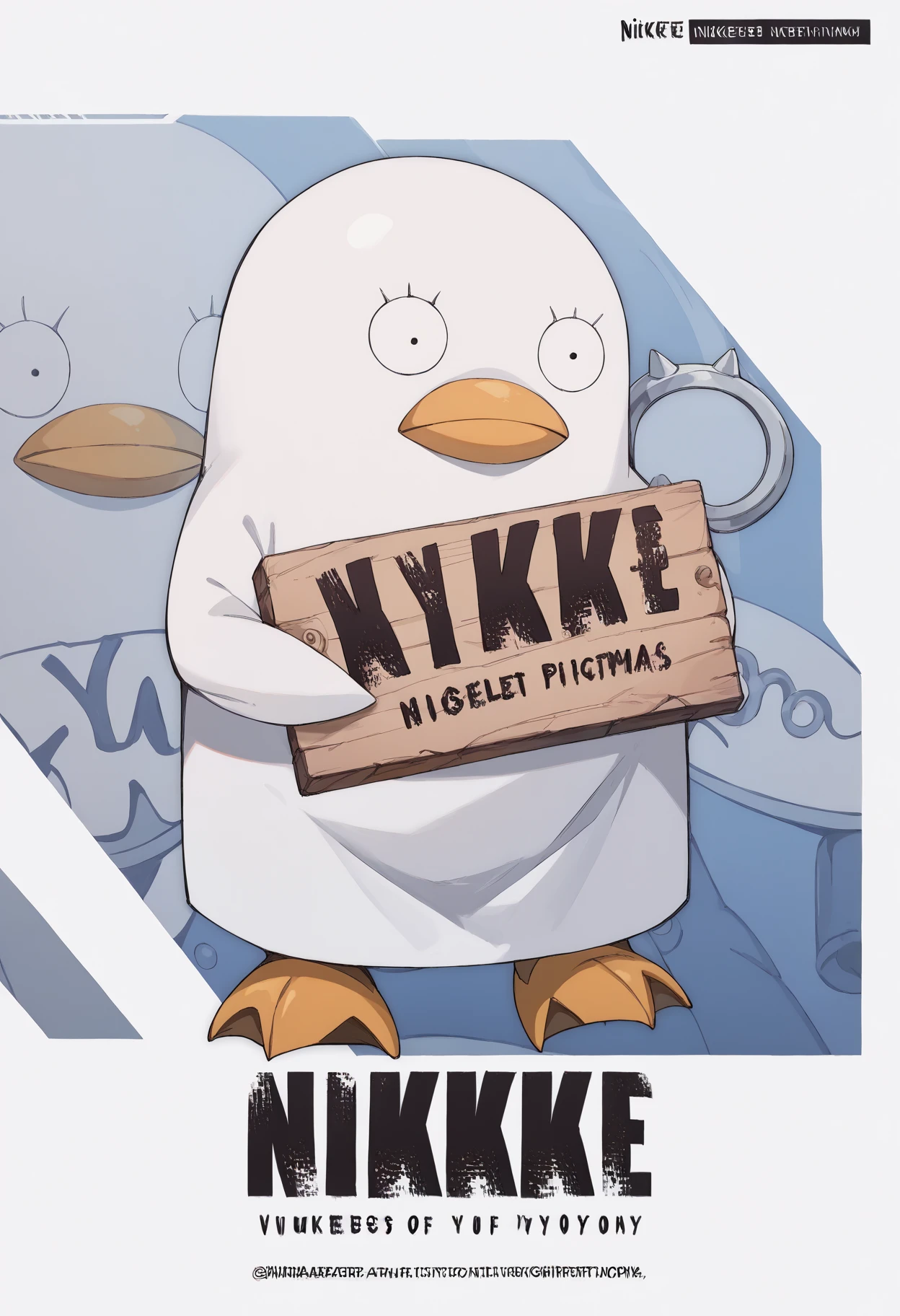 score_9, score_8_up, score_7_up, source_anime, RythElizabethPony, Elizabeth \(Gintama\), <lora:ElizabethGintamaPony:1>, <lora:NikkeProfileV2_XLPD:1>, IncrsNikkeProfile, holding sign, full body, zoom layer,