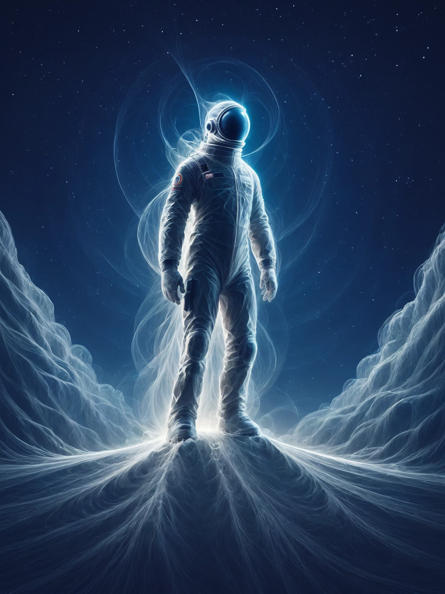 score_9, score_8_up, score_7_up, astronaut in orbit of earth, starry night sky, cinematic photo, dramatic lighting <lora:Wisps_of_Light_Pony:0.8>