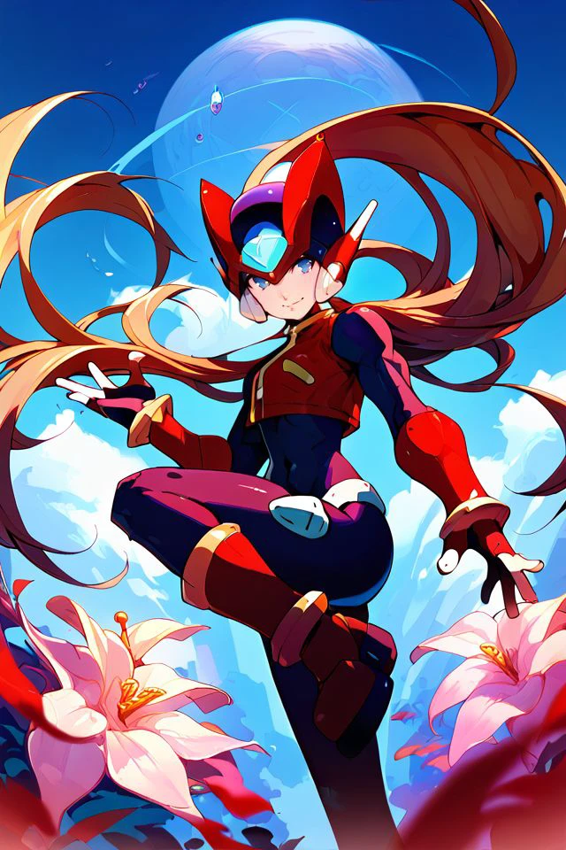 score_9, score_8_up, score_7_up, mega man zero, looking at viewer, beautiful background <lora:Tanziya_(codlxcold)_PonyXL_style_v01:1>