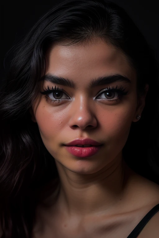 DEN_nyx_giftofshadows,
((headshot:1.1) portrait on a plain black background, (headshot:1.2), face focus, intricate (beautiful eyes:1.2), (wide open eyes:1.1), Big eyes, clean photo, circle lighting, high contrast:1.2),
bokeh, f1.4, 40mm, photorealistic, raw, 8k, textured skin, skin pores, intricate details <lora:epi_noiseoffset2:1>, epiCRealism