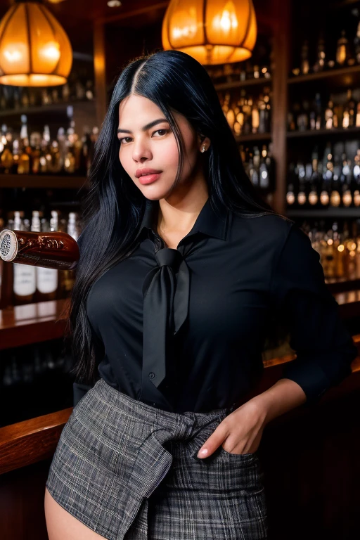 DEN_kimberly_delgado,
(working in a dark atmospheric bar, working behind the bar, pulling pints, bar, dark wood bar, atmospheric, wearing a shirt and tie and skirt:1.2),
bokeh, f1.4, 40mm, photorealistic, raw, 8k, textured skin, skin pores, intricate details  <lora:epi_noiseoffset2:1>, epiCRealism <lora:ClothingAdjuster3:-1>