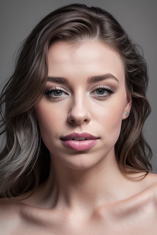 DEN_kyranova_OF,
((headshot:1.2) portrait on a (plain grey background:1.2), (headshot:1.2), (face focus:1.1), windswept chaotic hair, soft lighting, low contrast, low saturation:1.2),
bokeh, f1.4, 40mm, photorealistic, raw, 8k, textured skin, skin pores, intricate details <lora:epi_noiseoffset2:1>, epiCRealism