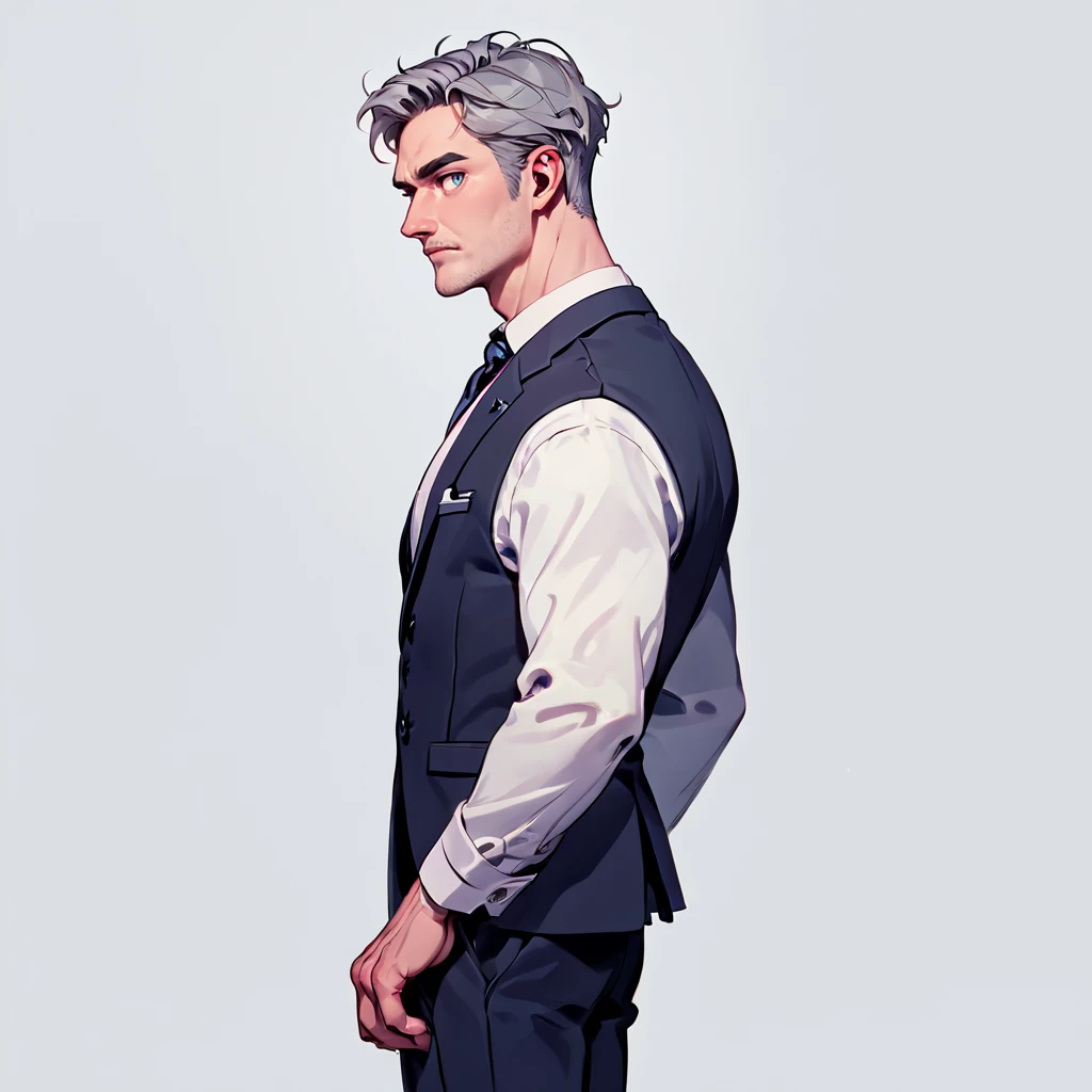 score_9, score_8_up, score_7_up, score_6_up, source_cartoon, rating_safe, realism, renpychargen, man, thin, business man, business suit, short grey hair, clean shaven, handsome, simple white background, <lora:RenPy_Character_Generator_Male:0.8>, from side