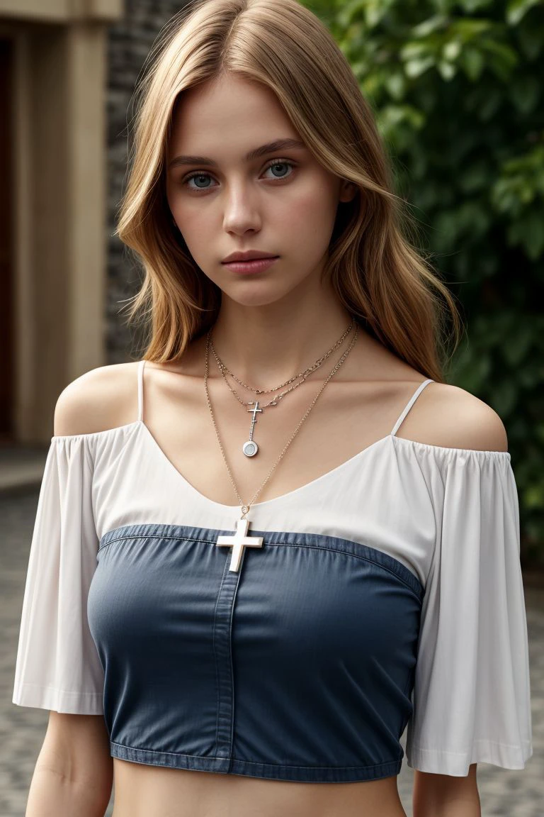 1girl, blush, black dress, black hair, blue eyes, smile, bare shoulders, arm support, décolletage, medium bust, starry sky, night sky, shooting star, jewelry, cross, galaxy, starry background, window, earrings, full moon, milky way, aurora, cross necklace, cross earrings, solo, necklace, all fours, dress, looking at viewer, star necklace, choker, latin cross, black gloves, leaning forward