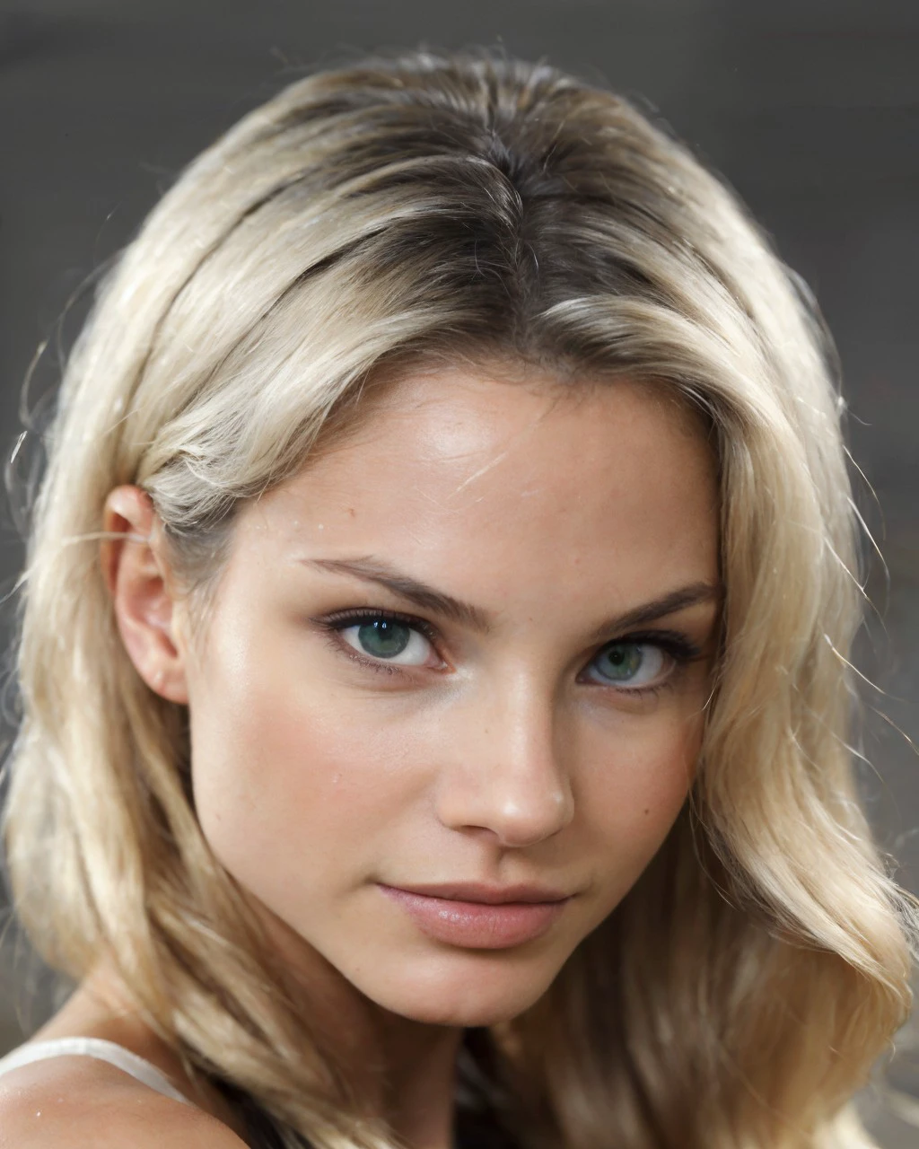Chz-Adelia3, (meticulously-detailed, Ultra-HD-realistic, 8k:1.3), close-up, staged-snapshot, focus face, expertly applied cosmetics, salon-styled-hair, intelligent composition, (hd, dslr, Fujifilm XT3), color graded, professional lighting, soft focus, simple background, absurdres, (perfect-eyes, masterpiece, best quality:1.4),