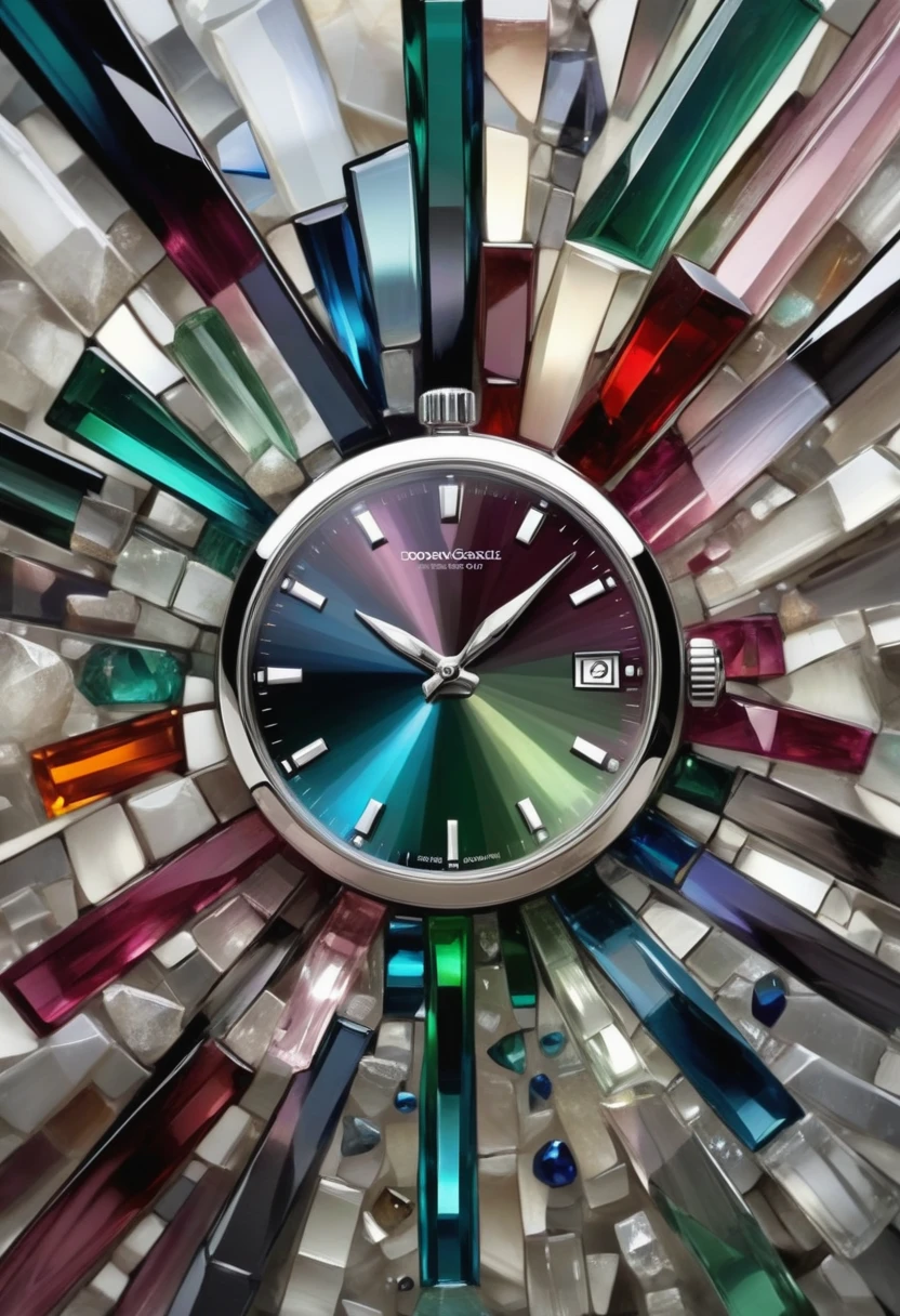 DonMFr4ctur3dD1ffXL watch, stunning very slightly included (vs1) tourmaline, cabochon cut, checkerboard cut facets, 1.00 carat, astonishing, brilliant, zinc, toughness, scratch resistance, enhancement, solitaire setting, rare, one-of-a-kind, bold, old world, birthstones, fractured, dissolve <lora:DonMFr4ctur3dD1ffXL-000008:0.8>