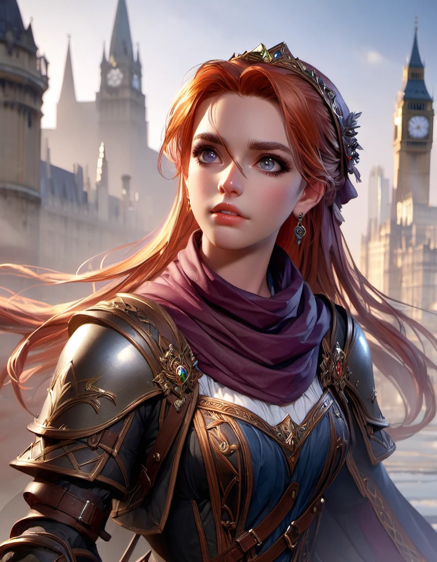 
CoverArt, beautiful gorgeous Londs as an RPG character, RPG Cover Art