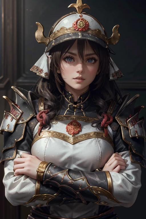 <lora:HXarmour_057:0.8>,mountain,Crossed arms,, hxarmour,1girl,(white armour:1.3),, ultra-detailed,extremely delicate and beautiful,(by exquisite colors block),masterpiece,best quality,unreal engine 5 rendering,movie light,movie lens,movie special effects,detailed details,HDR,UHD,8K,CG wallpaper,