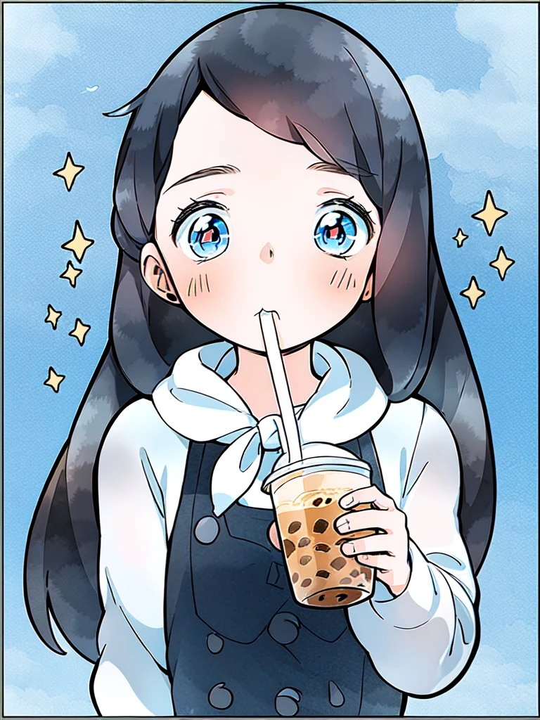 1girl, solo, long hair, black hair, holding, hood, looking at viewer, hoodie, blush, cup, bangs, blue eyes, white background, drinking straw, bubble tea, long sleeves, grey hoodie, upper body, disposable cup, drinking, simple background, holding cup, hood down, gradient, gradient background, orange eyes, red eyes, drawstring, drinking straw in mouth
<lora:Polina_Sticker:0.8>