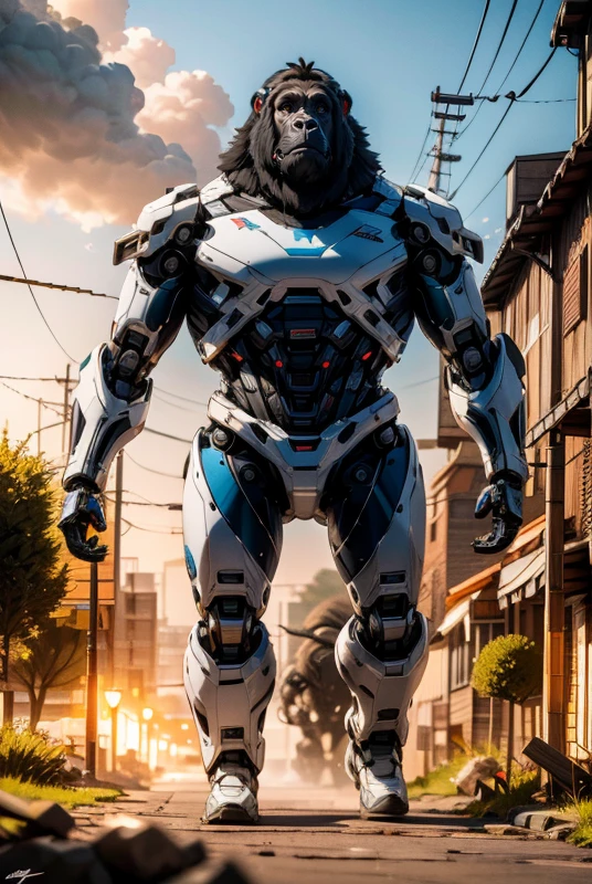 <lora:robot_orc:0.7>,robot_orc,orc,cable,science fiction,robot,Cross River Gorilla,, edge quality, perspective silhouette, 8k, best quality, masterpiece, extremely detailed, rule of thirds, photorealistic, superb, HDR, high resolution, sharp focus, photorealistic rendering, extremely detailed description, professional, gorgeous and intricate detail,