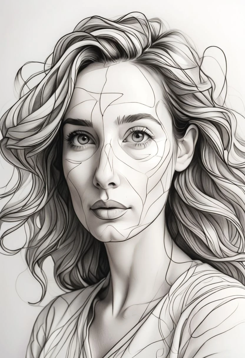 artshmll, pencil contour drawing
Create a Mother's Day design that tells that mothers are invisible heroes white tones