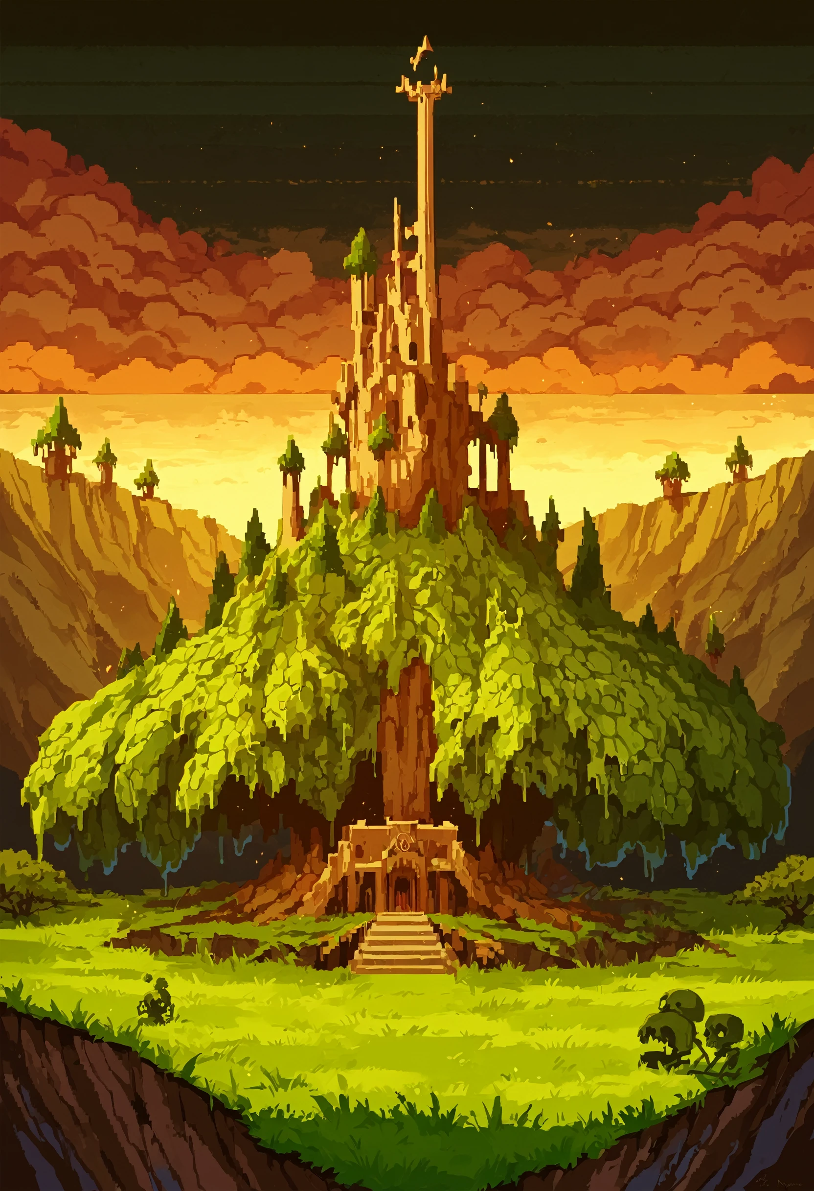 score_9, score_8_up, score_7_up, BREAK
scenery, landscape, Necromancer's Tower, (gracious:1.1), (impressive:1.25), monster, looking at viewer, skeleton, teeth, slime \(substance\), skull, signature, 666, sharp teeth, slime \(creature\), realistic, open mouth