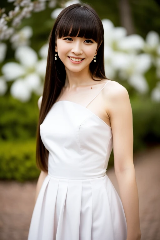 1girl,(RAW photo, best quality), (realistic, photo-realistic:1.4), masterpiece, an extremely delicate and beautiful, extremely detailed, 2k wallpaper, Amazing, finely detail, extremely detailed CG unity 8k wallpaper, ultra-detailed, highres, soft light, beautiful detailed girl, extremely detailed eyes and face, beautiful detailed nose, beautiful detailed eyes,cinematic lighting,perfect anatomy,slender body
wearing a white peplum dress,white skirt,(bokeh:1.2)
at a flower park,sakura flowers,flower garden,
,smile
<lora:kashinoyuka_lora:0.8>