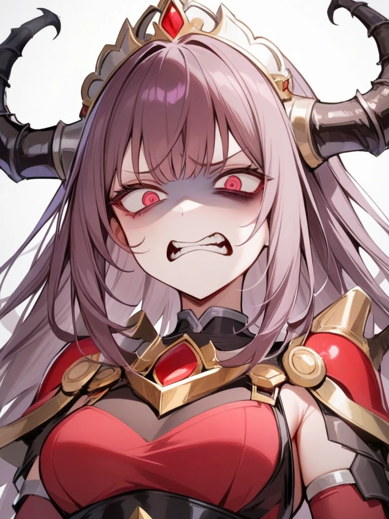 1girl,solo,laura,<lora:laura:0.7>,white background,simple background,disgust,shaded_face,, masterpiece, best quality, very aesthetic, absurdres
