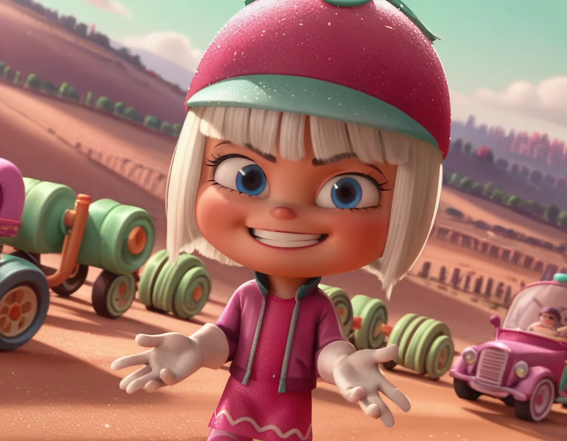 score_9, score_8_up, score_7_up, source_anime,
taffytamuttonfudge, <lora:taffyta-muttonfudge-ponyxl-lora-nochekaiser:1>,
taffyta muttonfudge, blue eyes, gloves, hat, white hair, pink headwear,
outdoors, landscape, smile,
looking at viewer, solo, cowboy shot, dutch angle,