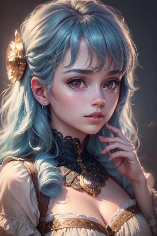 (best quality,4k,8k,highres,masterpiece:1.2),ultra-detailed,(realistic,photorealistic,photo-realistic:1.37),beautiful,detailed eyes,beautiful,detailed lips,extremely detailed eyes and face,long eyelashes,1girl,portrait,soft lighting,vibrant colors,playful expression,flowing hair,bokeh,candid shot,whimsical background,fantasy elements