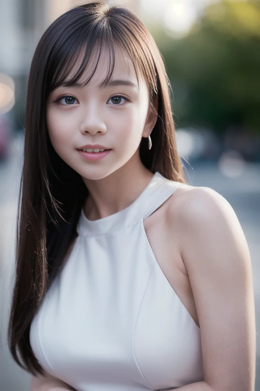 1girl,(RAW photo, best quality), (realistic, photo-realistic:1.4), masterpiece, an extremely delicate and beautiful, extremely detailed, 2k wallpaper, Amazing, finely detail, extremely detailed CG unity 8k wallpaper, ultra-detailed, highres, soft light, beautiful detailed girl, extremely detailed eyes and face, beautiful detailed nose, beautiful detailed eyes,cinematic lighting,perfect anatomy,
(wearing an evening dress:1.1),bokeh,
(at a night downtown:1.4),looking at viewer,young japanaese idol,standing,
(smile:1.2),   <lora:miurachiyuki_lora_01:1.1>