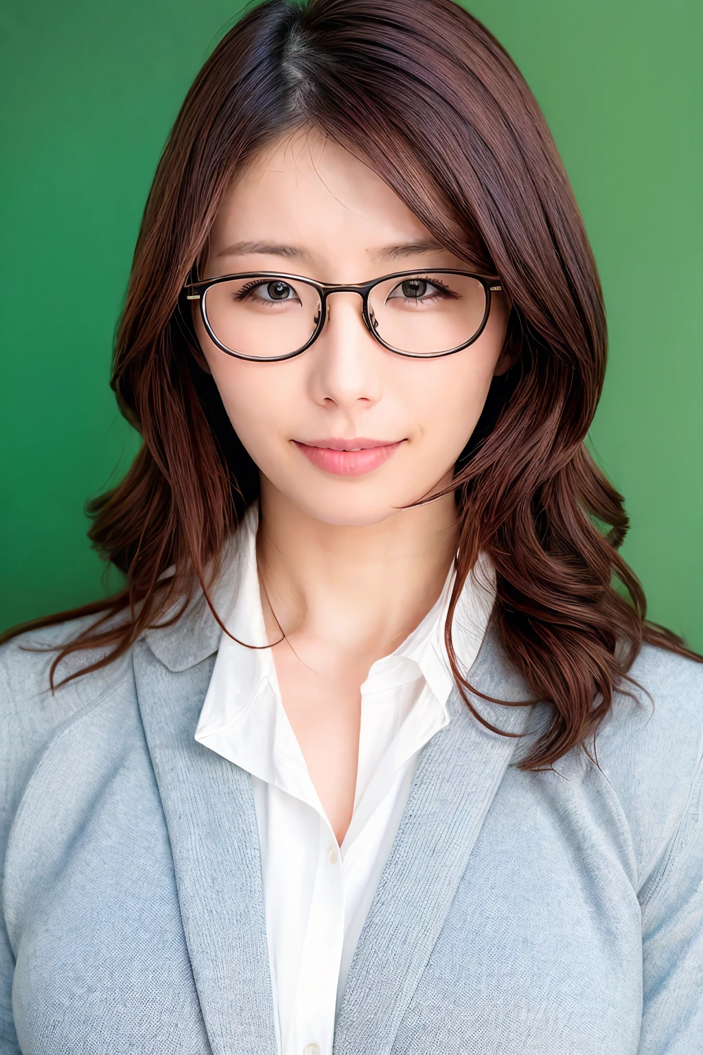 1girl, ayumishinoda_jav, breasts, long hair, parted lips, glasses, <lora:JAV_ayumi_shinoda_v1_epoch_8:1.0>
wearing teacher outfit,
looking at viewer, shot using canon DSLR,
detailed body, attractive body, perfect human body, realistic face,
(ultimate quality, masterpiece, highres:1.0), realistic:1.0, photorealistic,