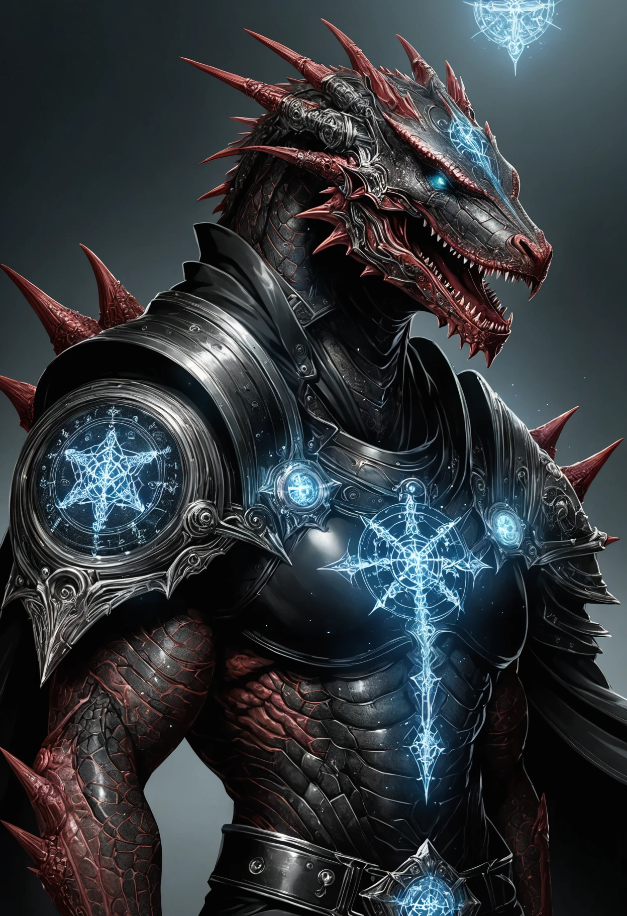 DonMT3chC057ruc7sXL male odogaron, necromancer,, pauldron,   <lora:DonMT3chC057ruc7sXL:0.8>