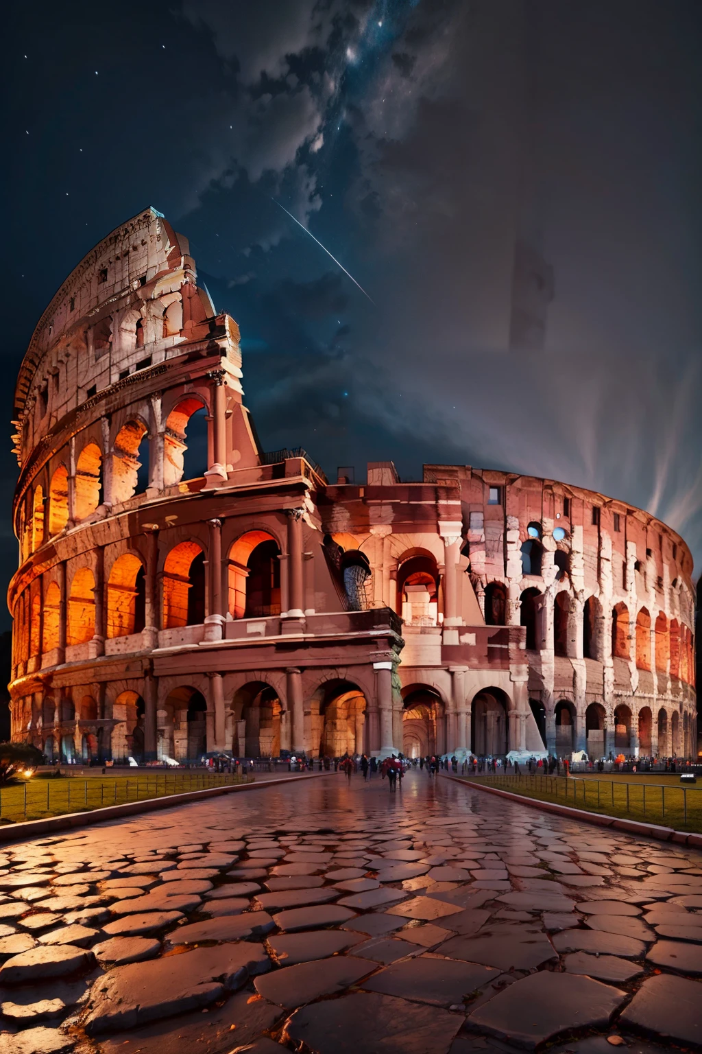 ((masterpiece, best quality)), <lora:Colosseum:0.8>, high resolution, highly detailed,  Colosseum, starry sky, cosmos, sky, night