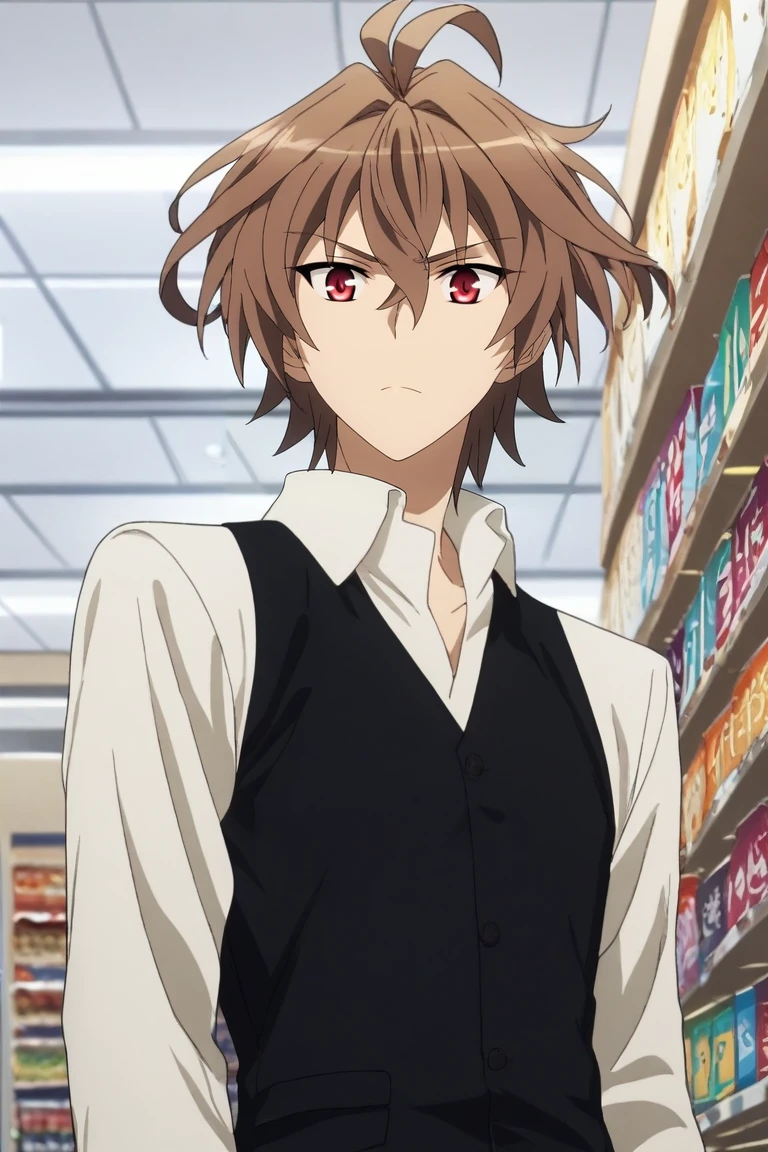 score_9, score_8_up, score_7_up, source_anime, rating_safe, intricate details, anime screencap, , , , , 1boy, solo, male focus, <lora:sieg_fate_apocrypha_pony:0.98>, sieg_fate_apocrypha, brown hair, red eyes, short hair, hair between eyes, bangs, ahoge, from below, shopping mall, stores, signs, dark, arm support, angry, , <lora:sdxl_lightning_8step_lora:1>