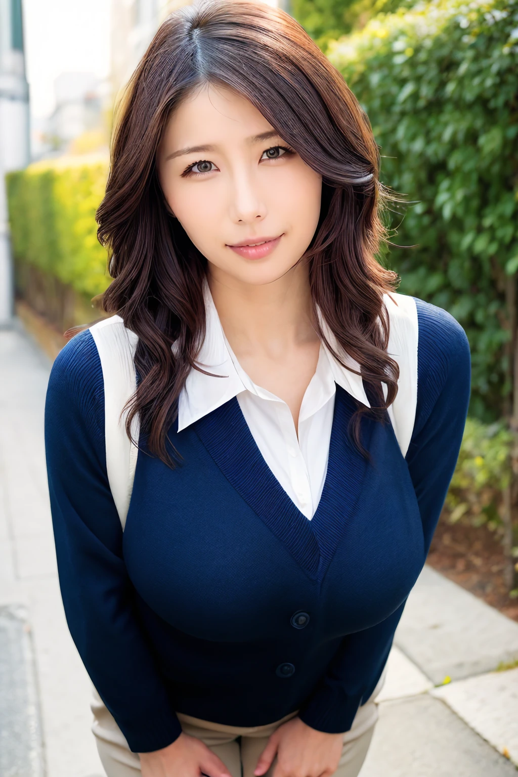 1girl, ayumishinoda_jav, breasts, long hair, parted lips, wavy hair, <lora:JAV_ayumi_shinoda_v1_epoch_8:1.0>
wearing teacher outfit,
looking at viewer, shot using canon DSLR,
detailed body, attractive body, perfect human body, realistic face,
(ultimate quality, masterpiece, highres:1.0), realistic:1.0, photorealistic,