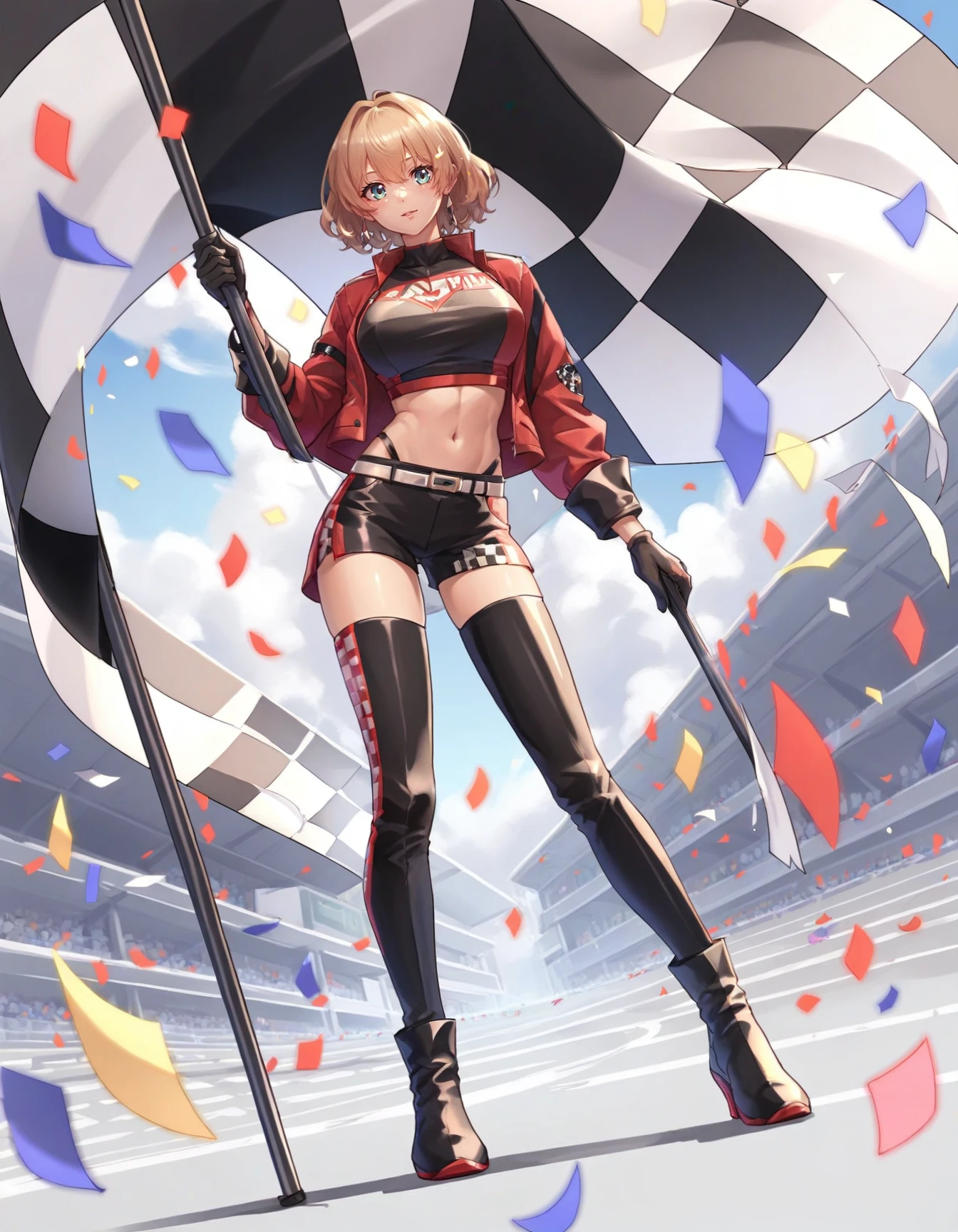 [Pony XL[ Change-A-Character: Racing Queen, Your Waifu Now Loves Her Cars! RacingQueen_v1.0