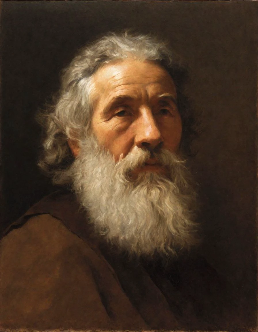 a old man portrait in style <lora:Rembrandt_Portraits_ArtStyle:0.9>