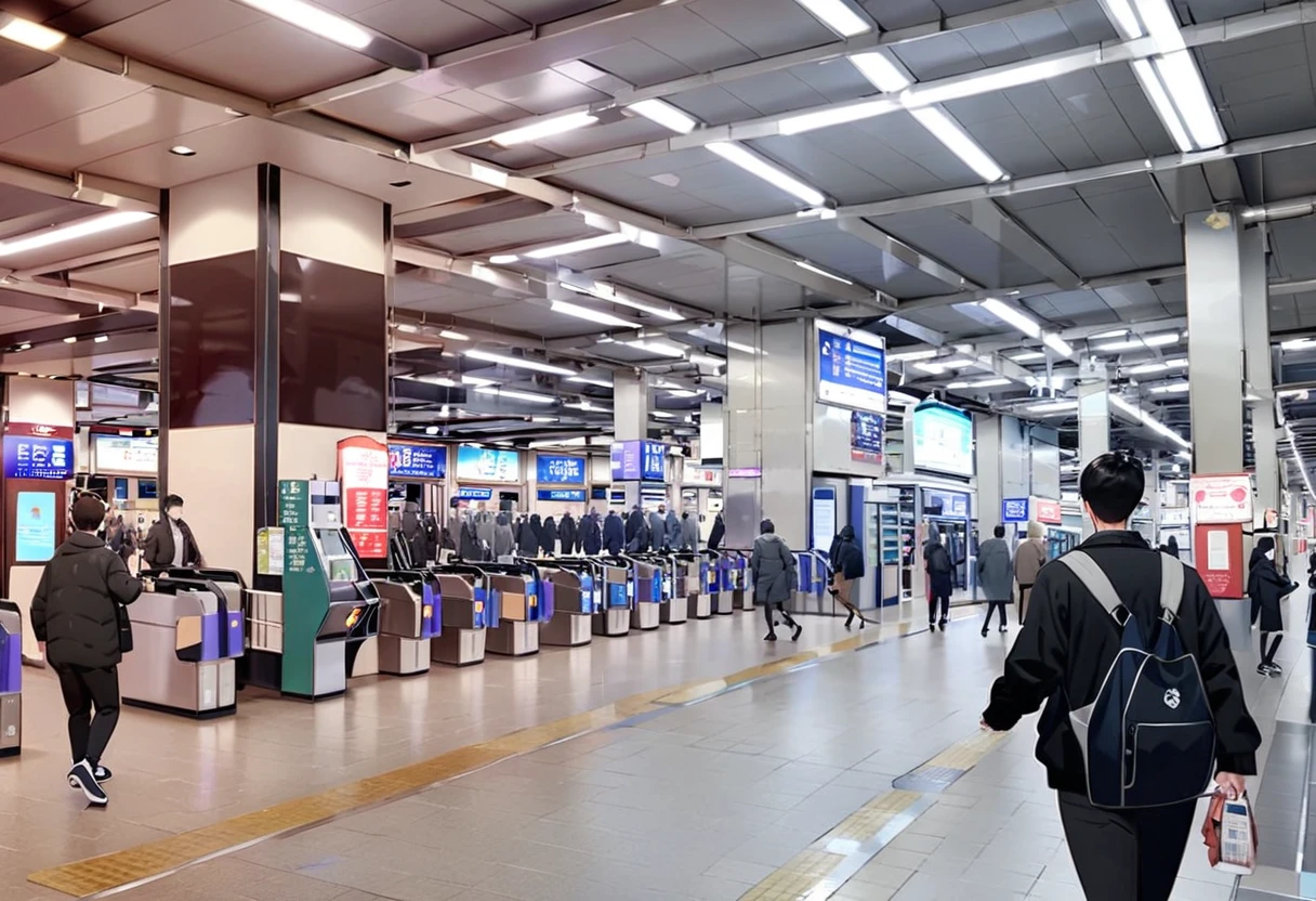 masterpiece, best quality, very aesthetic, absurdres,
umeda3F, automatic ticket gate, 6+boys, multiple boys, indoors, scenery, ceiling light, train station, shop, tile floor, ceiling, tiles
<lora:umeda_st_3F_SDXL_V1:1>