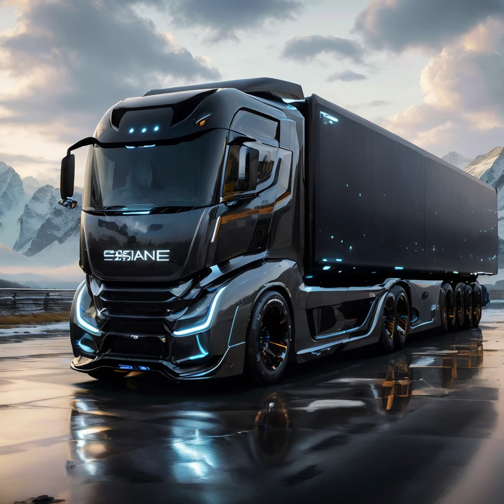 ((best quality)), absurdres, ((ultra high res)), ((masterpiece)), vehicle concept, truck, science fiction, extremely detailed, <lora:concept:0.8>