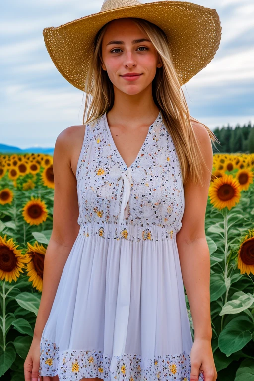 DEN_dani_fae,
walking through a field of sunflowers wearing a (summer dress:1.3) and sun hat, field, sunflowers, summer, scenic,
bokeh, f1.4, 40mm, photorealistic, raw, 8k, textured skin, skin pores, intricate details <lora:epi_noiseoffset2:1>, epiCRealism <lora:ClothingAdjuster3:-1>