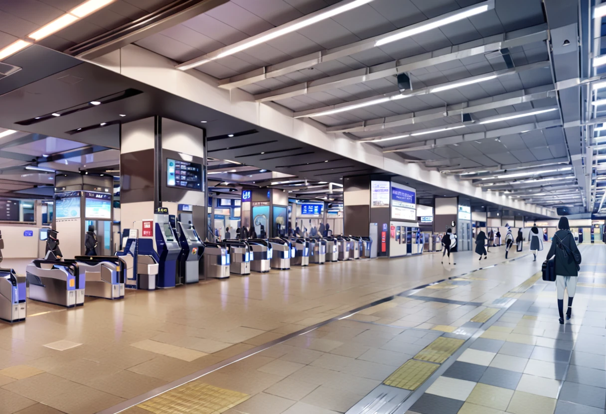masterpiece, best quality, very aesthetic, absurdres,
umeda3F, automatic ticket gate, scenery, indoors, tile floor, train station, ceiling light, tiles, night, luggage, ceiling
<lora:umeda_st_3F_SDXL_V1:1>